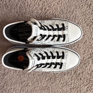 Snoop Dog x Skechers Black and White Paisley Sneakers 11